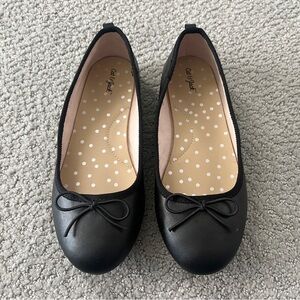 CAT & JACK Girls Ballet Flats Shoes Black size 2